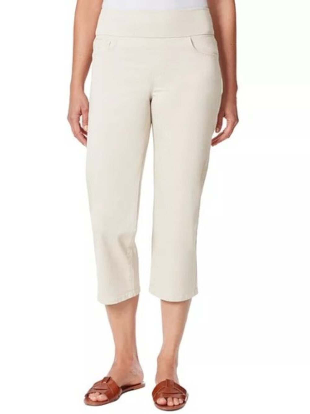 Gloria Vanderbilt Womens Pull On Crop Pant